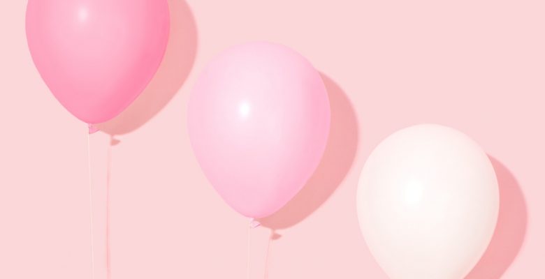Pretty pink balloons