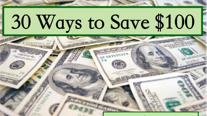 Need advice about how not to spend so much? Here are 30 ways to save $100.