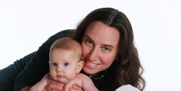 Jennifer Margulis and her infant daughter. Photo credit: Christopher Briscoe.